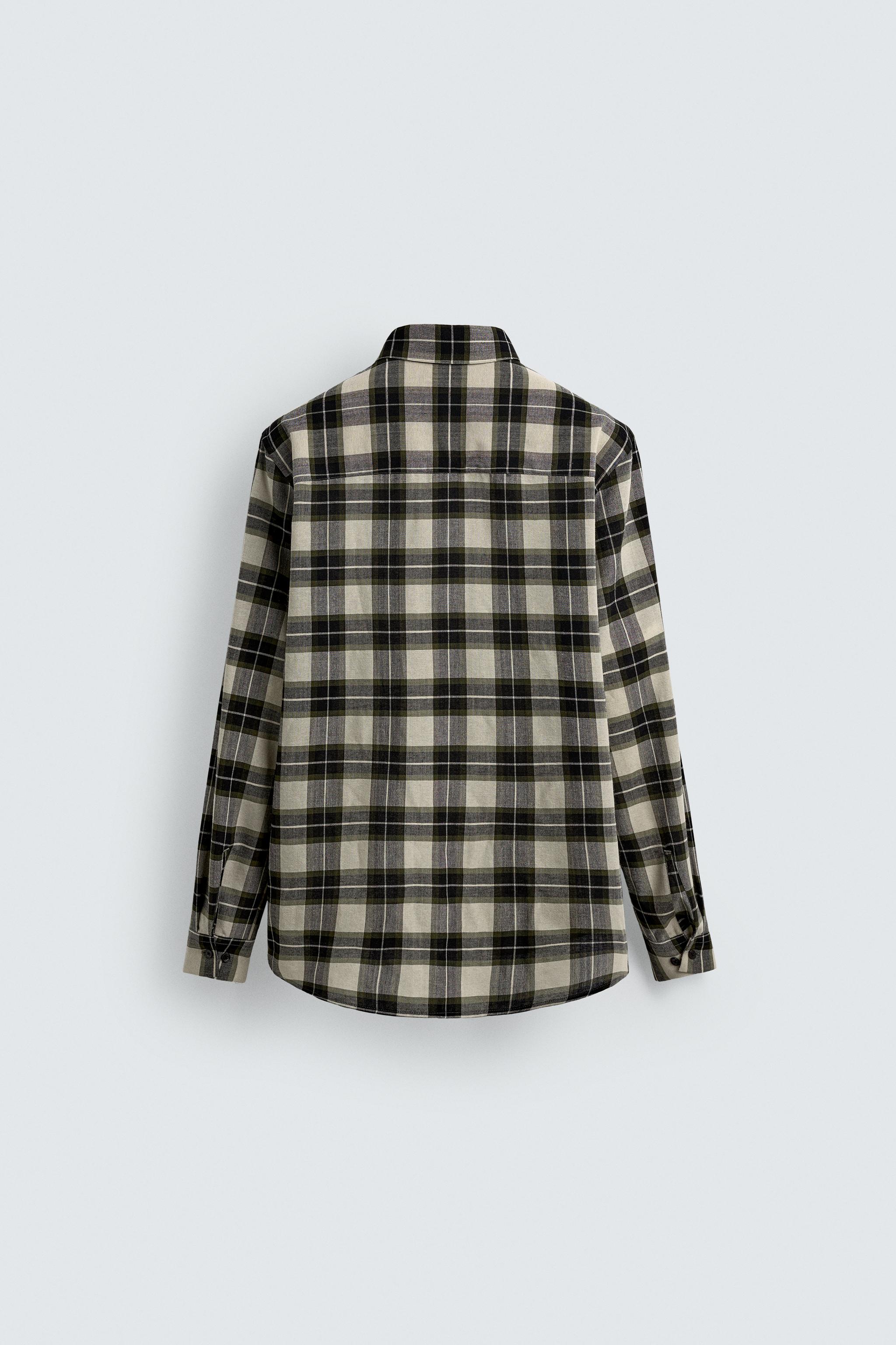 PLAID WOOL BLEND SHIRT